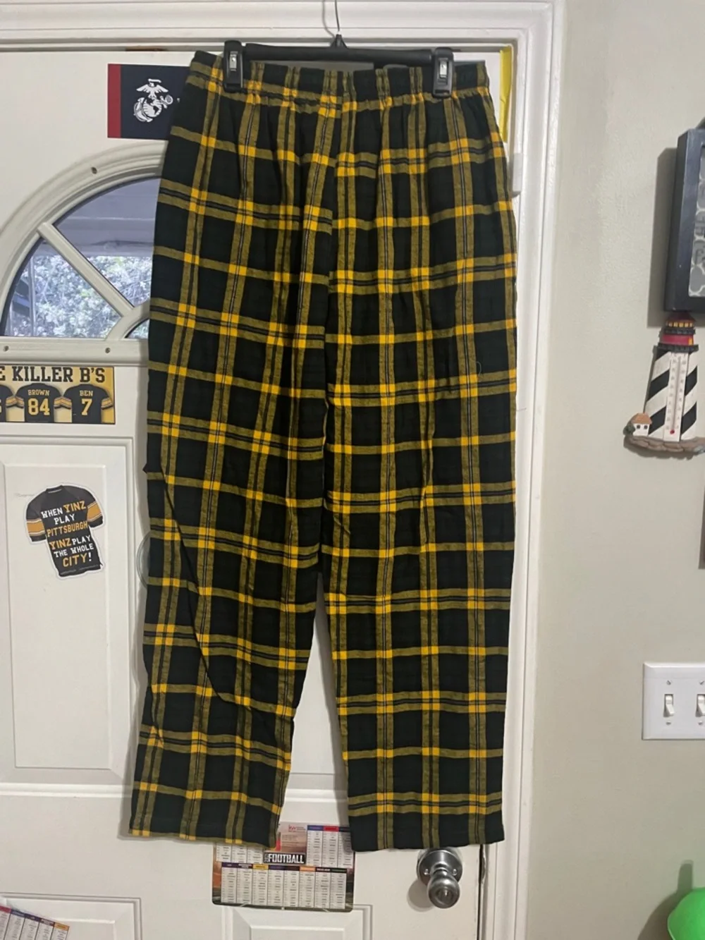 Baylor University Black & Gold Plaid Lounge Pants - Picture 6 of 7